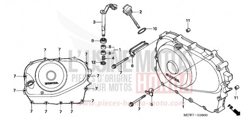 COPERCHIO CARTER MOTORE DESTRO NT700VA8 di 2008